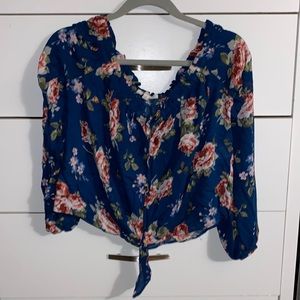 floral blouse